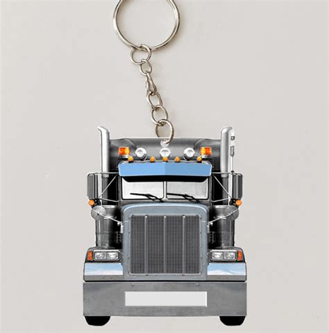 Truck Trucker Keychains 